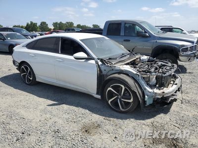 Czwarte zdjęcie samochodu z boku: 2020 HONDA ACCORD SPORT VIN:1HGCV1F36LA014135 - miniatura
