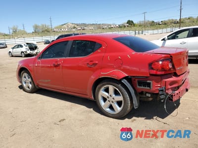 Drugie zdjęcie samochodu z przodu: 2013 DODGE AVENGER SE VIN:1C3CDZAB4DN725815 - miniatura