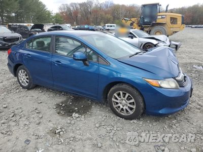 Czwarte zdjęcie samochodu z boku: 2012 HONDA CIVIC LX VIN:2HGFB2F59CH537521 - miniatura