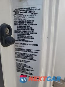 Zdjęcie 10 z 10 samochodu: 2022 ISUZU NPR XD BOX TRUCK VIN:JALC4W167N7K01432 - miniatura