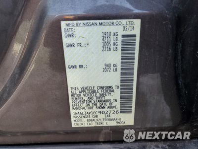 Zdjęcie 12 z 14 samochodu: 2014 NISSAN ALTIMA 2.5 VIN:1N4AL3AP1EC902726 - miniatura