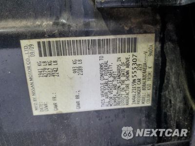 Zdjęcie 12 z 12 samochodu: 2009 NISSAN ALTIMA 2.5 VIN:1N4AL21E59N555307 - miniatura