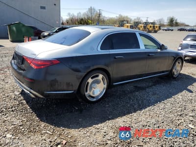 Trzecie zdjęcie samochodu z tyłu: 2024 MERCEDES-BENZ S MERCEDES-MAYBACH S 580 4M VIN:W1K6X7GB6RA254346 - miniatura