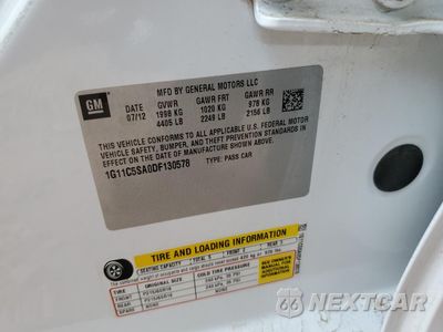 Zdjęcie 12 z 12 samochodu: 2013 CHEVROLET MALIBU 1LT VIN:1G11C5SA0DF130578 - miniatura
