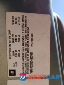 Zdjęcie 12 z 12 samochodu: 2003 BUICK LESABRE CUSTOM VIN:1G4HP52K634167661 - miniatura