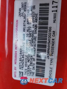 Zdjęcie 12 z 12 samochodu: 1998 MITSUBISHI 3000 GT VIN:JA3AM44H5WY002366 - miniatura