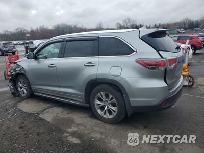 Drugie zdjęcie samochodu z przodu: 2014 TOYOTA HIGHLANDER XLE VIN:5TDJKRFH2ES040195 - miniatura