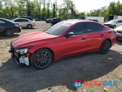 2022 INFINITI Q50 RED SPORT 400 JN1FV7DR9NM390032 - główne zdjęcie licytacji z USA - miniatura
