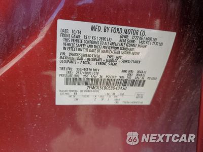 Zdjęcie 14 z 14 samochodu: 2014 FORD FLEX SEL VIN:2FMGK5C80EBD43450 - miniatura