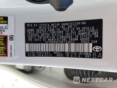 Zdjęcie 12 z 12 samochodu: 2017 TOYOTA COROLLA L VIN:5YFBURHE5HP734653 - miniatura