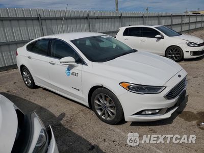 Czwarte zdjęcie samochodu z boku: 2017 FORD FUSION SE HYBRID VIN:3FA6P0LU0HR359550 - miniatura