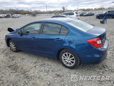Drugie zdjęcie samochodu z przodu: 2012 HONDA CIVIC LX VIN:2HGFB2F59CH537521 - miniatura
