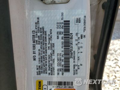 Zdjęcie 12 z 12 samochodu: 2018 FORD FUSION SE HYBRID VIN:3FA6P0LU7JR118624 - miniatura