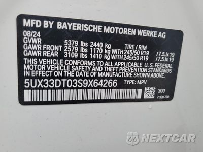 Zdjęcie 13 z 13 samochodu: 2025 BMW X4 XDRIVE30I VIN:5UX33DT03S9X64266 - miniatura