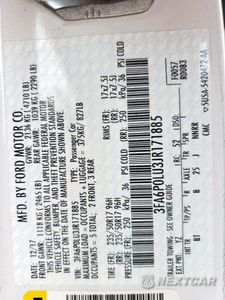 Zdjęcie 12 z 13 samochodu: 2018 FORD FUSION SE HYBRID VIN:3FA6P0LU3JR171885 - miniatura