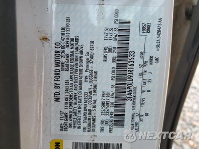 Zdjęcie 12 z 12 samochodu: 2018 FORD FUSION SE HYBRID VIN:3FA6P0LU9JR163533 - miniatura