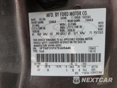Zdjęcie 14 z 14 samochodu: 2007 FORD F350 SRW SUPER DUTY VIN:1FTWF31PX7EA05449 - miniatura
