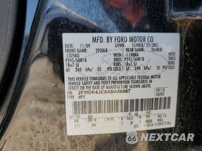 Zdjęcie 13 z 13 samochodu: 2010 FORD EDGE VIN:2FMDK4JC8ABA56887 - miniatura