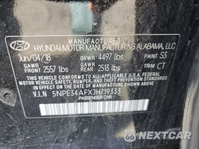 Zdjęcie 14 z 15 samochodu: 2018 HYUNDAI SONATA SPORT VIN:5NPE34AFXJH719333 - miniatura