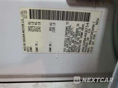 Zdjęcie 13 z 15 samochodu: 2010 NISSAN ALTIMA BASE VIN:1N4AL2AP8AN469754 - miniatura