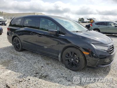 Czwarte zdjęcie samochodu z boku: 2023 HONDA ODYSSEY SPORT-L VIN:5FNRL6H70PB079118 - miniatura
