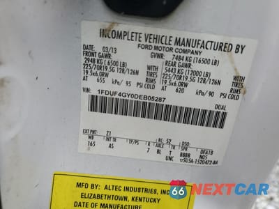 Zdjęcie 10 z 10 samochodu: 2013 FORD F450 SUPER DUTY BUCKET TRUCK VIN:1FDUF4GY0DEB05287 - miniatura