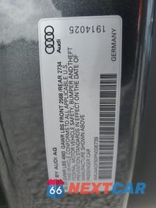 Zdjęcie 12 z 12 samochodu: 2023 AUDI A5 PREMIUM PLUS 45 VIN:WAU4AGF50PN006739 - miniatura