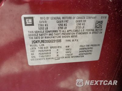 Zdjęcie 13 z 13 samochodu: 2016 GMC TERRAIN DENALI VIN:2GKFLRE35G6231586 - miniatura