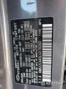 Zdjęcie 13 z 15 samochodu: 2020 HYUNDAI TUCSON SE VIN:KM8J2CA45LU278340 - miniatura