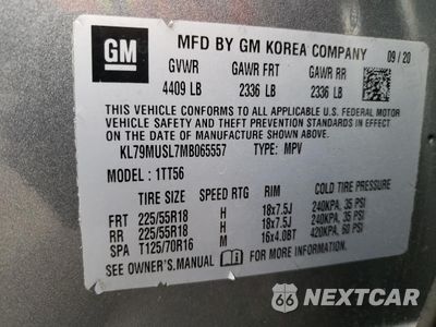 Zdjęcie 13 z 13 samochodu: 2021 CHEVROLET TRAILBLAZER RS VIN:KL79MUSL7MB065557 - miniatura