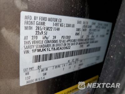 Zdjęcie 14 z 15 samochodu: 2018 FORD EXPEDITION MAX PLATINUM VIN:1FMJK1LT8JEA33922 - miniatura