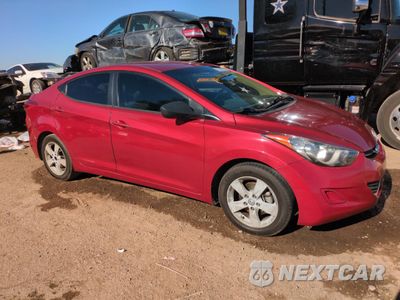 Czwarte zdjęcie samochodu z boku: 2013 HYUNDAI ELANTRA GLS VIN:KMHDH4AE7DU727111 - miniatura