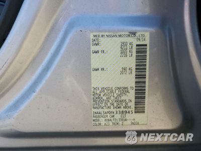 Zdjęcie 13 z 13 samochodu: 2015 NISSAN ALTIMA 2.5 VIN:1N4AL3AP0FN338945 - miniatura