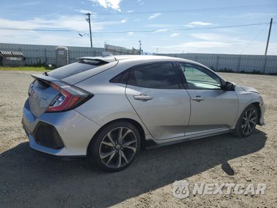 Trzecie zdjęcie samochodu z tyłu: 2018 HONDA CIVIC SPORT TOURING VIN:SHHFK7H96JU418743 - miniatura