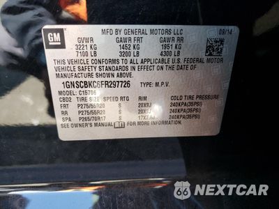 Zdjęcie 13 z 13 samochodu: 2015 CHEVROLET TAHOE C1500 LT VIN:1GNSCBKC6FR297726 - miniatura