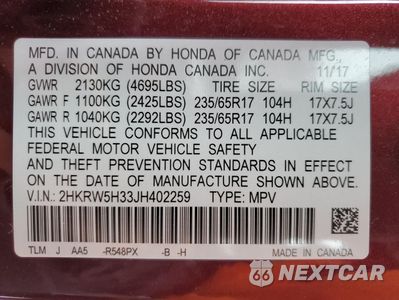 Zdjęcie 14 z 16 samochodu: 2018 HONDA CR-V LX VIN:2HKRW5H33JH402259 - miniatura