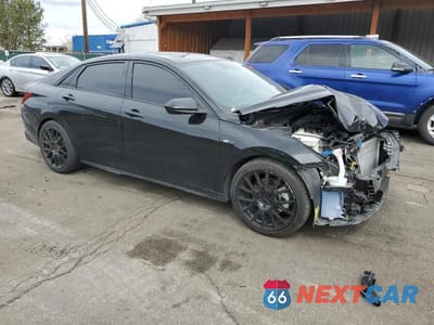 Czwarte zdjęcie samochodu z boku: 2023 HYUNDAI ELANTRA N LINE VIN:KMHLR4AF8PU537680 - miniatura