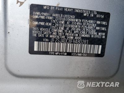 Zdjęcie 14 z 14 samochodu: 2015 SUBARU FORESTER 2.5I PREMIUM VIN:JF2SJADC8FH480283 - miniatura