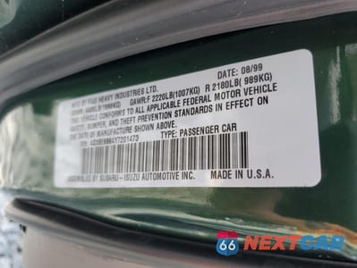 Zdjęcie 12 z 12 samochodu: 2000 SUBARU LEGACY OUTBACK LIMITED VIN:4S3BE6864Y7201473 - miniatura