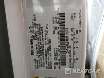 Zdjęcie 12 z 12 samochodu: 2020 FORD FUSION SE VIN:3FA6P0LU4LR119099 - miniatura