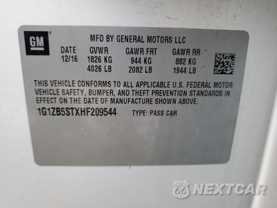 Zdjęcie 13 z 13 samochodu: 2017 CHEVROLET MALIBU LS VIN:1G1ZB5STXHF209544 - miniatura