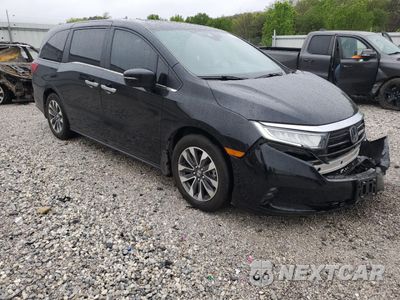 Czwarte zdjęcie samochodu z boku: 2022 HONDA ODYSSEY EXL VIN:5FNRL6H76NB066175 - miniatura