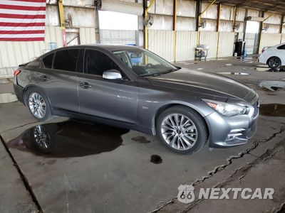 Czwarte zdjęcie samochodu z boku: 2017 INFINITI Q50 PREMIUM VIN:JN1EV7AP5HM733602 - miniatura
