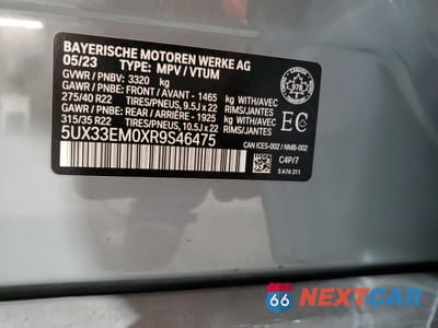 Zdjęcie 12 z 12 samochodu: 2024 BMW X7 M60I VIN:5UX33EM0XR9546475 - miniatura