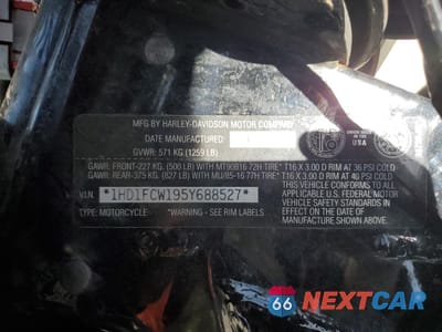 Zdjęcie 9 z 10 samochodu: 2005 HARLEY-DAVIDSON FLHTCUI VIN:1HD1FCW195Y688527 - miniatura