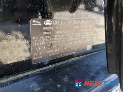 Zdjęcie 12 z 12 samochodu: 2019 JAGUAR XE PREMIUM VIN:SAJAD4FX6KCP48906 - miniatura