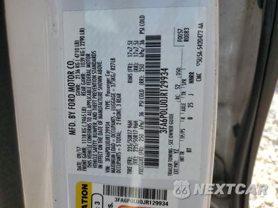 Zdjęcie 12 z 12 samochodu: 2018 FORD FUSION SE HYBRID VIN:3FA6P0LU0JR129934 - miniatura