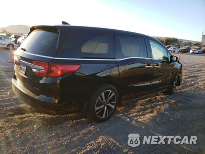 Trzecie zdjęcie samochodu z tyłu: 2018 HONDA ODYSSEY ELITE VIN:5FNRL6H99JB047874 - miniatura