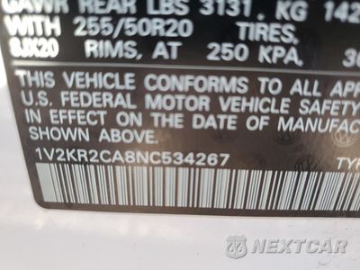 Zdjęcie 13 z 14 samochodu: 2022 VOLKSWAGEN ATLAS SE VIN:1V2KR2CA8NC534267 - miniatura