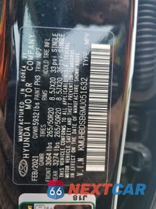 Zdjęcie 13 z 13 samochodu: 2021 GENESIS GV80 BASE VIN:KMUHBDSB6MU051632 - miniatura